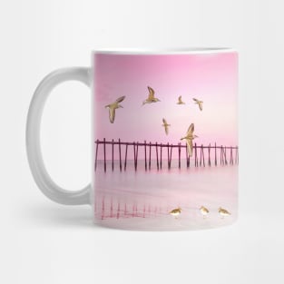 Sandpiper Birds at Sunset Mug